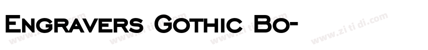 Engravers Gothic Bo字体转换